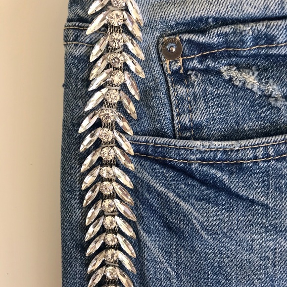 Pistola Denim - NWT PIstola Nico HIgh Rise Jeans Rhinestone Trim